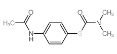 N-[4-(dimethylcarbamoylsulfanyl)phenyl]acetamide Structure