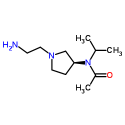 N-[(3S)-1-(2-Aminoethyl)-3-pyrrolidinyl]-N-isopropylacetamide Structure