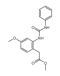 methyl {2-[(anilinocarbonyl)amino]-4-methoxyphenyl}acetate结构式