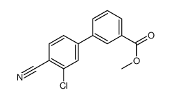 METHYL 3'-CHLORO-4'-CYANO-[1,1'-BIPHENYL]-3-CARBOXYLATE structure
