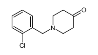 1-[(2-chlorophenyl)methyl]piperidin-4-one Structure
