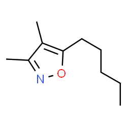Isoxazole, 3,4-dimethyl-5-pentyl- (9CI)结构式