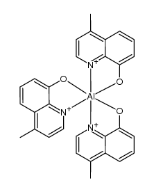 aluminum(III) tris(4-methyl-8-quinolinolato)结构式