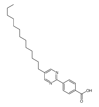 4-(5-tridecylpyrimidin-2-yl)benzoic acid Structure