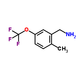 2-Methyl-5-(trifluoromethoxy)benzylamine structure