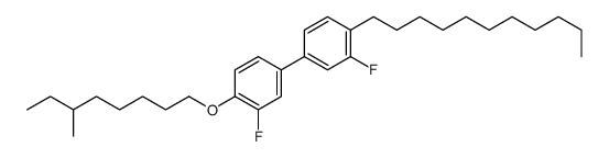 2-fluoro-4-[3-fluoro-4-(6-methyloctoxy)phenyl]-1-undecylbenzene Structure