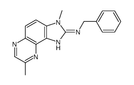 N-benzyl-3,8-dimethylimidazo[4,5-f]quinoxalin-2-amine结构式