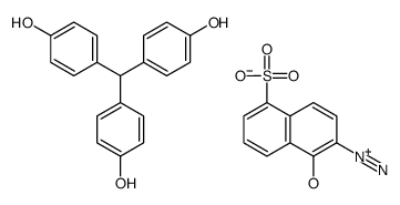 4-[bis(4-hydroxyphenyl)methyl]phenol,2-diazonio-5-sulfonaphthalen-1-olate结构式