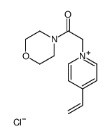 2-(4-ethenylpyridin-1-ium-1-yl)-1-morpholin-4-ylethanone,chloride Structure