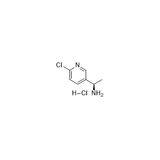 (R)-1-(6-Chloropyridin-3-yl)ethanamine hydrochloride structure