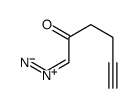1-diazoniohex-1-en-5-yn-2-olate Structure