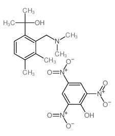 2-[2-(dimethylaminomethyl)-3,4-dimethyl-phenyl]propan-2-ol; 2,4,6-trinitrophenol picture