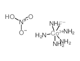 Pentammine, fluorocobalt(III) nitrate complex structure