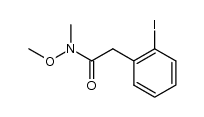 2-(2-iodophenyl)-N-methoxy-N-methylacetamide Structure