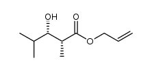 prop-2-enyl (2R,3S)-3-hydroxy-2,4-dimethylpentanoate Structure