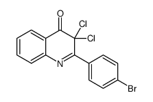 4(3H)-Quinolinone,2-(4-bromophenyl)-3,3-dichloro-结构式