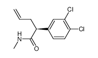 (S)-2-(3,4-dichlorophenyl)pent-4-enoic acid N-methyl amide结构式