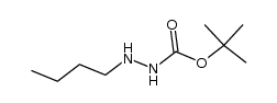N'-butylhydrazinecarboxylic acid tert-butyl ester Structure
