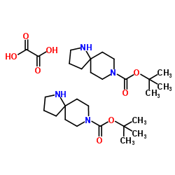 tert-Butyl 1,8-diazaspiro[4.5]decane-8-carboxylate oxalate(2:1) Structure