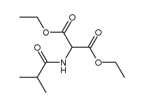 Diethyl [(isobutyryl)amino]malonate Structure