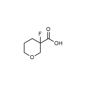 3-Fluorotetrahydro-2H-pyran-3-carboxylic acid structure