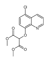 dimethyl 2-(5-chloroquinolin-8-yl)oxypropanedioate结构式