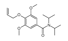 3,5-Dimethoxy-N,N-diisopropyl-4-(2-propenyloxy)benzamide structure