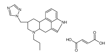 (6aR,9R)-7-propyl-9-(1,2,4-triazol-1-ylmethyl)-6,6a,8,9,10,10a-hexahydro-4H-indolo[4,3-fg]quinoline,(E)-but-2-enedioic acid结构式