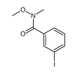 3-碘-n-甲氧基-n-甲基苯甲酰胺结构式