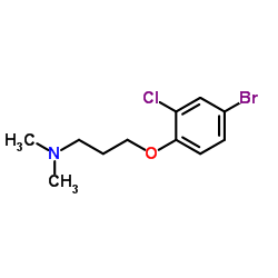 3-(4-Bromo-2-chlorophenoxy)-N,N-dimethyl-1-propanamine结构式