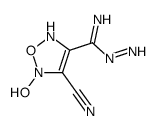 1,2,5-Oxadiazole-3-carboximidicacid,4-cyano-,hydrazide,5-oxide(9CI) structure