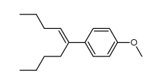 4-[1-Butyl-penten-(1)-yl]-anisol结构式
