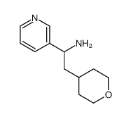 1-(pyridin-3-yl)-2-(tetrahydro-2H-pyran-4-yl)ethanamine结构式