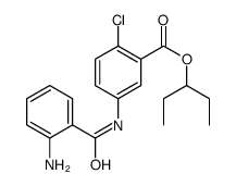 pentan-3-yl 5-[(2-aminobenzoyl)amino]-2-chloro-benzoate结构式