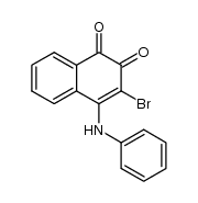 4-Phenylamino-3-brom-1,2-naphthochinon结构式