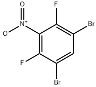 2,6-Difluoro-3,5-dibromo-1-nitrobenzene Structure