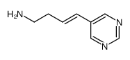 3-Buten-1-amine, 4-(5-pyrimidinyl)-, (E)- (9CI) structure