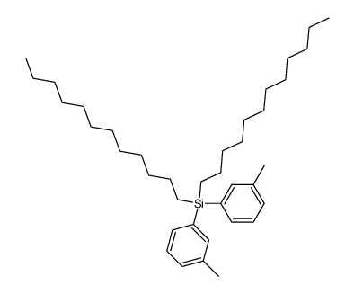 didodecyl-di-m-tolyl-silane Structure