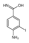 4-amino-3-iodobenzamide结构式