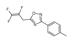 3-(4-methylphenyl)-5-(2,3,3-trifluoroprop-2-enyl)-1,2,4-oxadiazole结构式