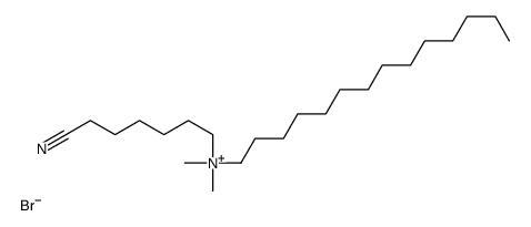 6-cyanohexyl-dimethyl-tetradecylazanium,bromide Structure