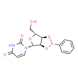 2'-O,3'-O-(Phenylboranediyl)uridine Structure