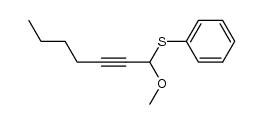 1-methoxy-2-heptynyl phenyl sulfide Structure