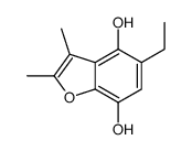 2,3-Dimethyl-5-ethyl-4,7-benzofurandiol Structure