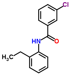 3-Chloro-N-(2-ethylphenyl)benzamide结构式
