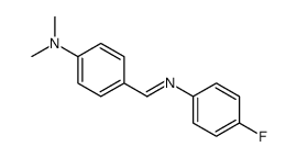 4-[(4-fluorophenyl)iminomethyl]-N,N-dimethylaniline结构式