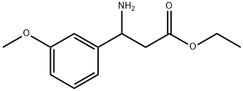 3-氨基-3-(3-甲氧基苯基)丙酸乙酯结构式