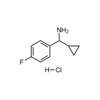 Cyclopropyl(4-fluorophenyl)methanaminehydrochloride Structure