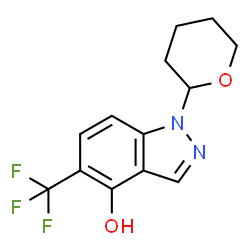 1-(Tetrahydro-2H-pyran-2-yl)-5-(trifluoromethyl)-1H-indazol-4-ol Structure