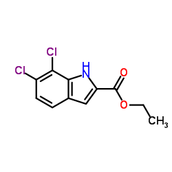 Ethyl 6,7-dichloro-1H-indole-2-carboxylate structure